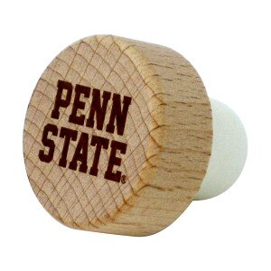 wood wine stopper with Penn State
